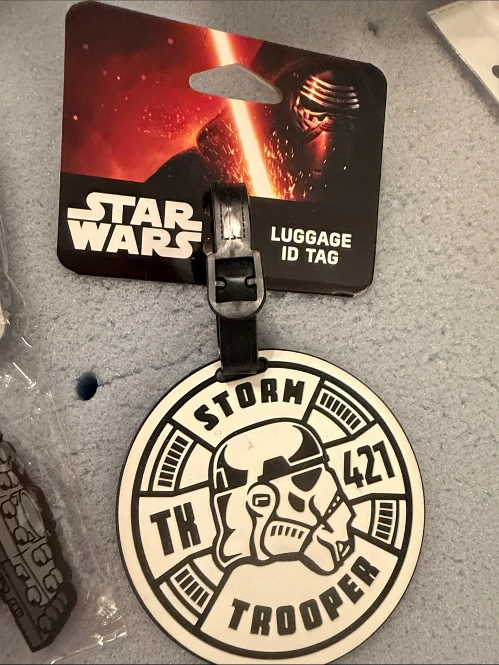 Lego Star Wars Black White and Red Stormtrooper & TIE Fighter Luggage Tags
